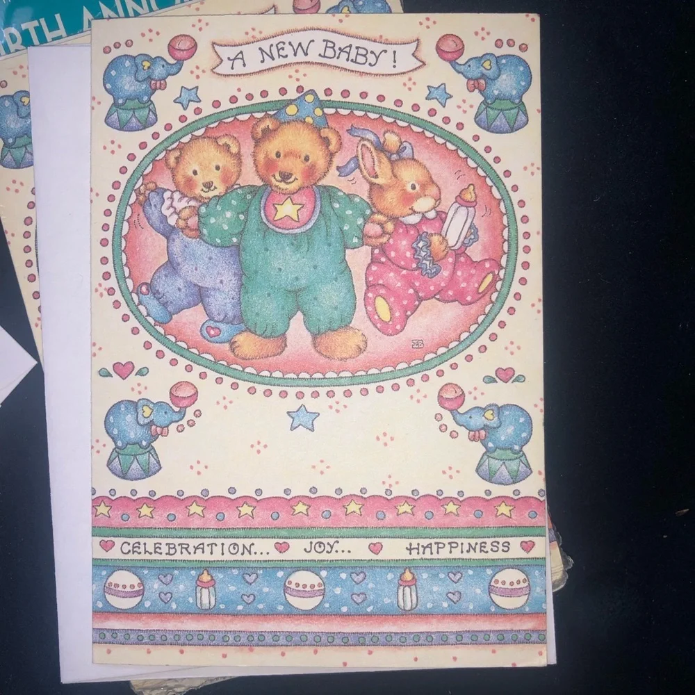 VINTAGE BABY ANNOUNCEMENTS & THANK YOU CARDS